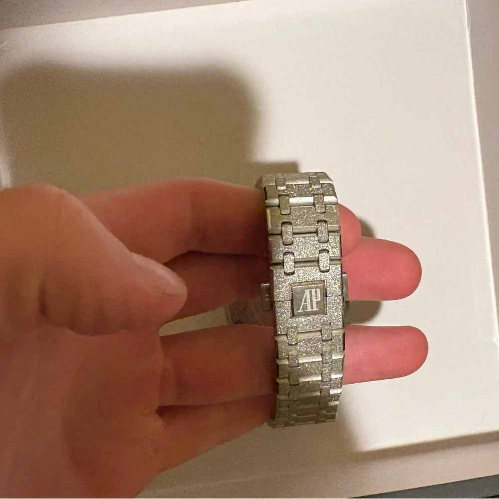 Audemars Piguet Silver and Purple Men's Watch